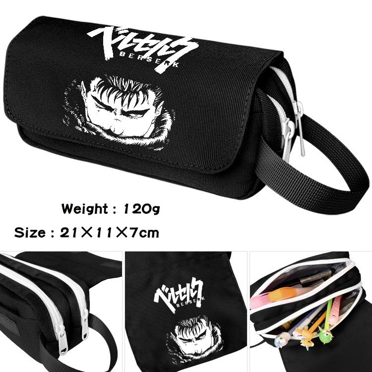 Piśmienne etui na długopisy z zamkiem błyskawicznym Cartoon Pen Case Anime Berserk School Supplies