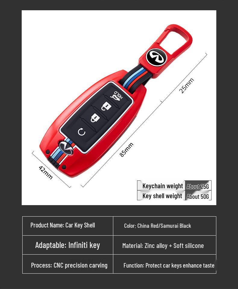 Infiniti QX50/QX60 Luxury Key Case: Full-Coverage Protective Shell for Men and Women
