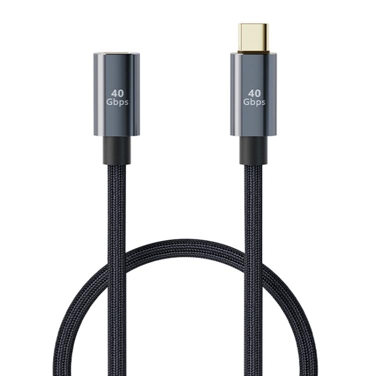 

USB4.0 40 Гбіт/с Type-C Штекер на Гніздо Подовжувач, Довжина:0,5 м 0.5m