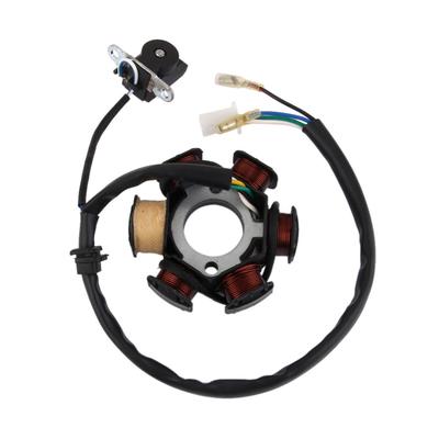 PIT DIRT BIKE QUAD STATORPLATTE MAGNETO GENERATORSPULE für GY6 125cc 150cc 100% Kupfer Stator Magneto 6-poliger Lichtmaschinenstrom