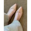 Leather Temperament Comfortable Pointed Shallow Mouth Single Shoes Women's Personality Fashion Versatile Commuter Low Heels