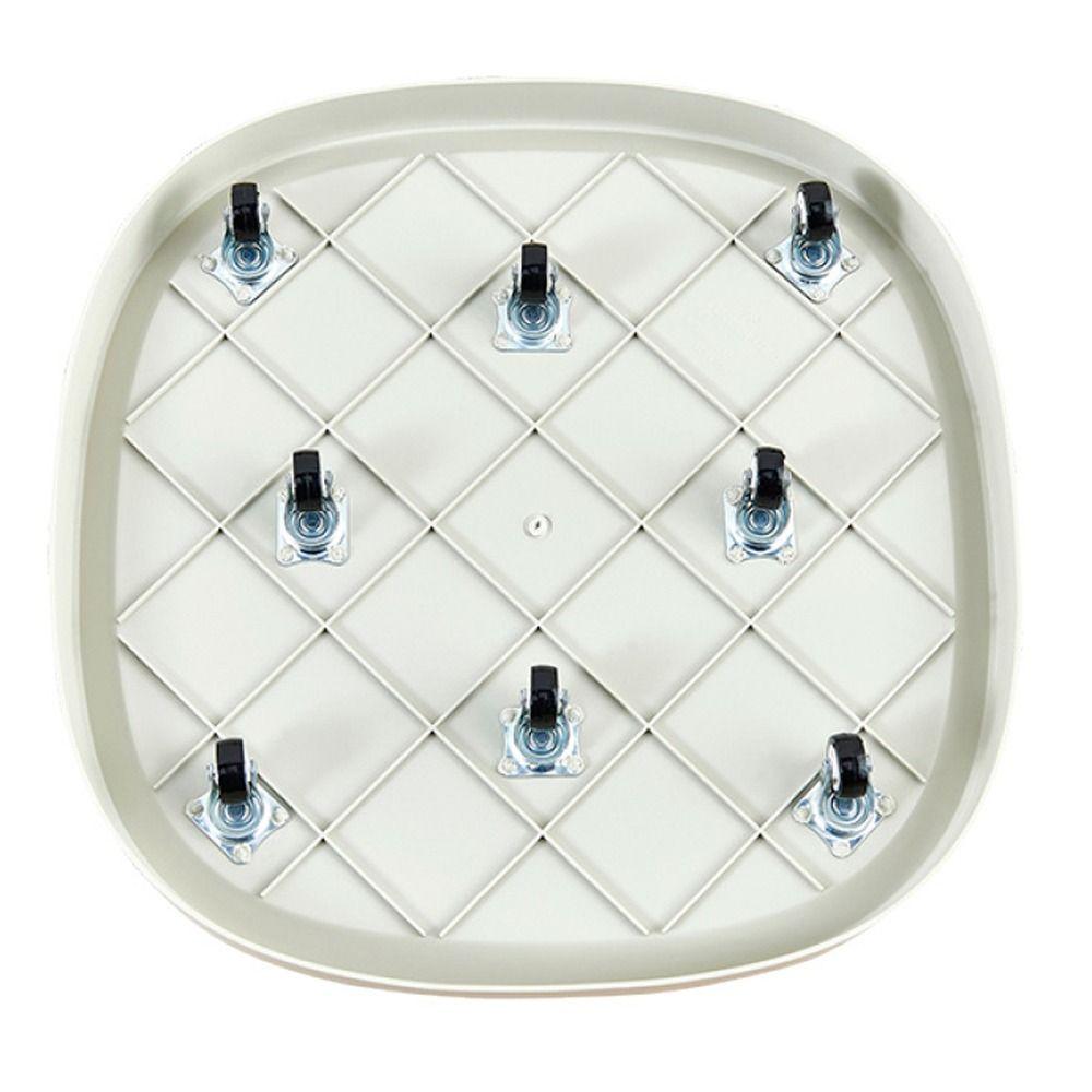 Square Flower Pot Mobile Tray Non-Slip Rolling Plant Tray Detachable Plants Holder  Balcony Yard