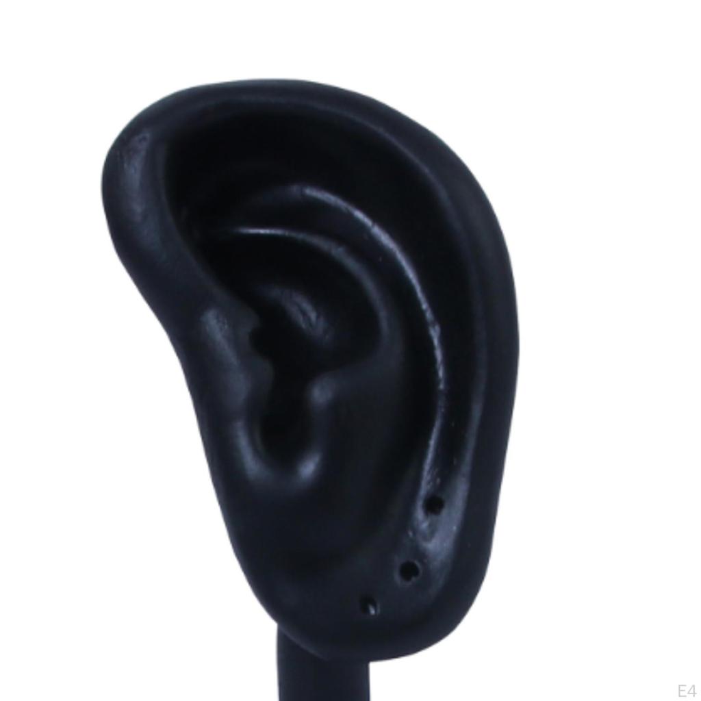 Support de Présentation Boucles d'Oreilles Forme d'Oreille en Résine Hauteur 10,5 cm Organisateur Léger pour Fille Femmes