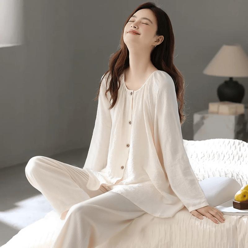 GUJIN Women s Cloud Cotton Lounge Pajama Set L (Recommended 45-60kg)