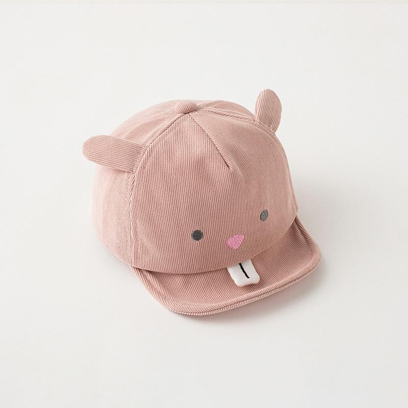Cute Animal Baby Baseball Hat Cartoon Dinosaur Rabbit Infant Peaked Cap Solid Color Kawaii Soft Brim Kids Sun Hats