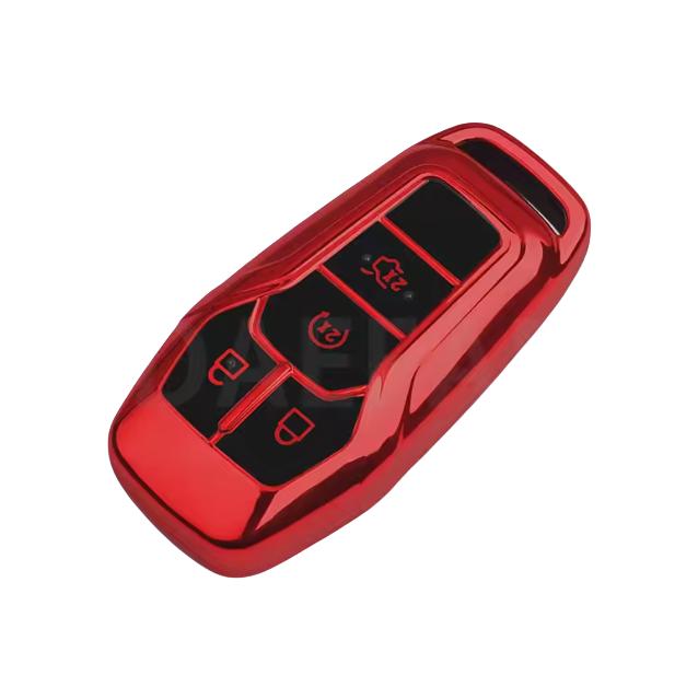 

Мягкий ТПУ Чехол для Смарт-ключа с 4 кнопками для Ford Mustang Edge Explorer Fusion Mondeo Kuka Корпус ключа автомобиля FOB красный