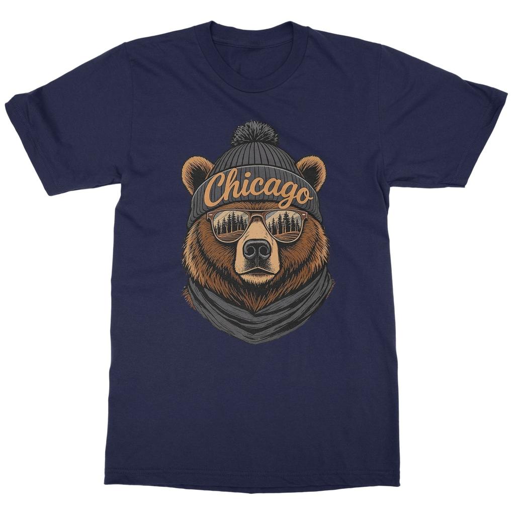 Cool Bear Support Chicago Design - Fans Gift Unisex T-Shirt