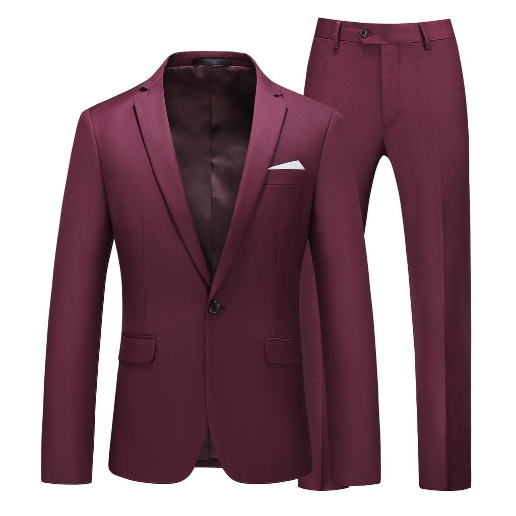 Roter formeller Anzug 2-teilig für Männer Hochzeitsfeier Kleid Mantel und Hose Große Größe Terno Masculino Schwarz Weiß Blau Kostüm Homme