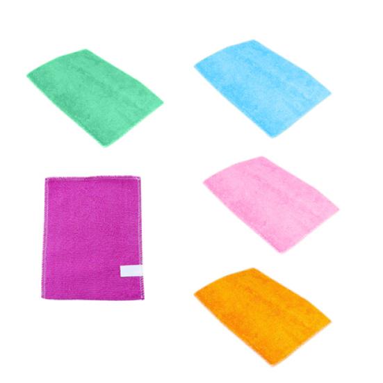 Dish Towel Dishcloth Bamboo Fiber Oil Washing Towels Scouring Pad Kitchen Gadget