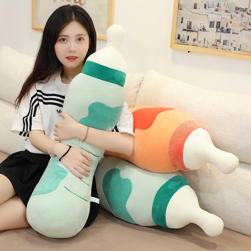 Simulation Bottle Plush Toy Throw Pillow Children'S Bed Sleeping Holding Doll Shooting Props Funny Birthday Gift