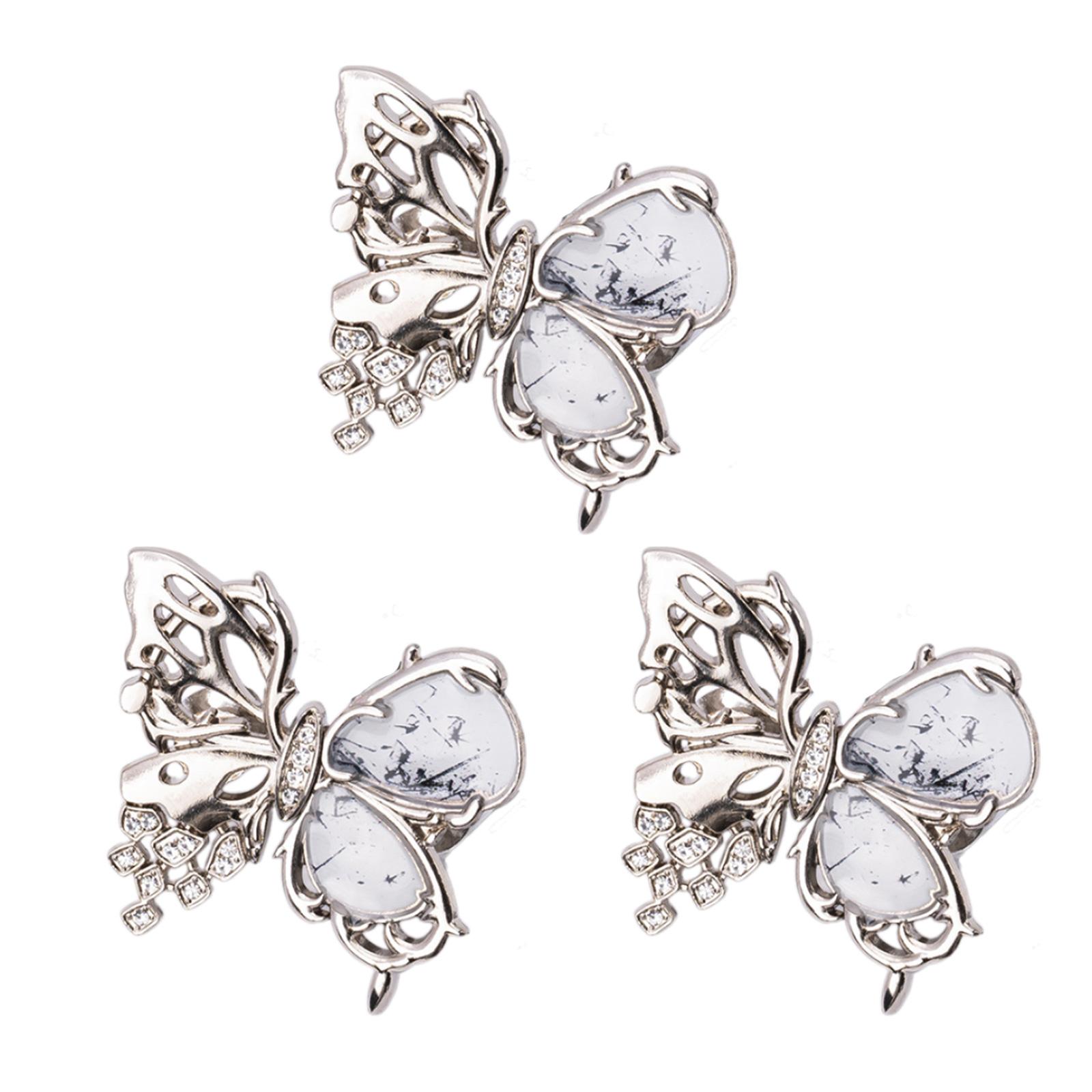 

Waist Adjusters with Butterfly Design Waist Adjusting Tool Nonsewing Waist Fasteners For Women Loose Pants Jeans 3PCS белый