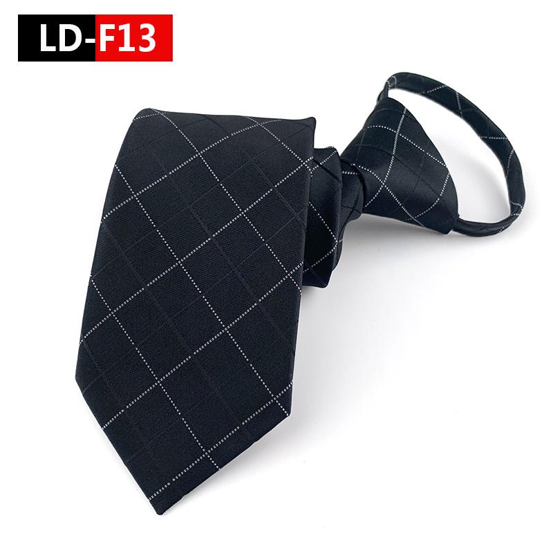 Zipper Style Knot-Free Men's Business Casual Tie