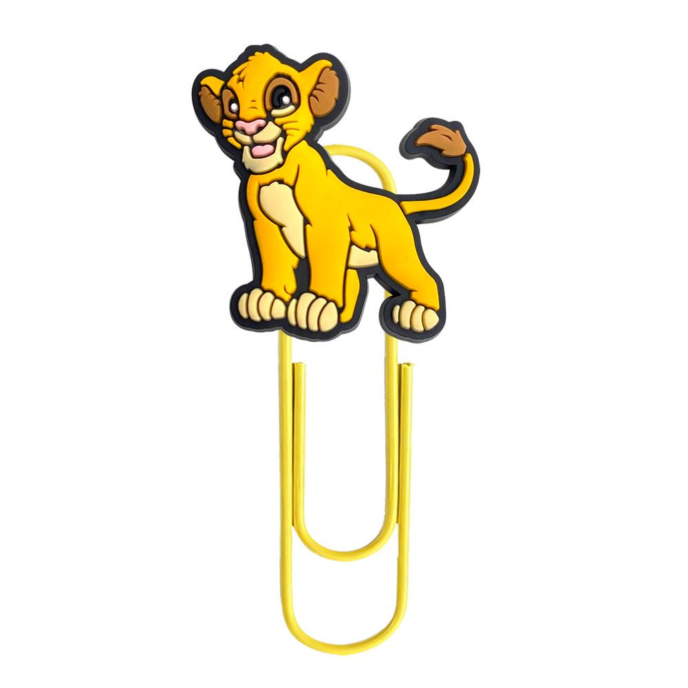Colorful Lion King Cartoon Paperclip Bookmark for DIY & Office