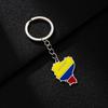 Unisex Retro Enamel Ethnic Style Stainless Steel Ecuador Pendant Keychain