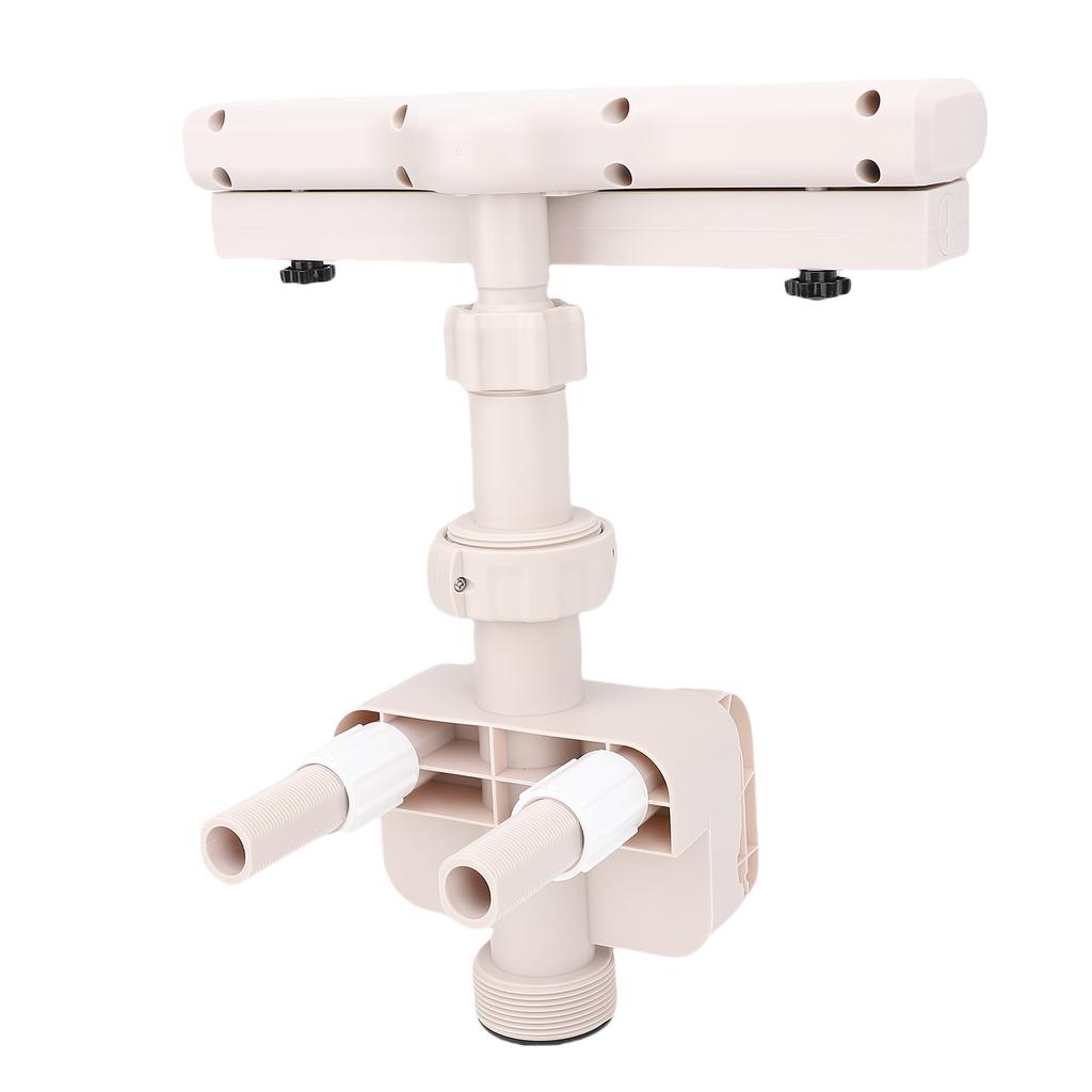 Above Ground Pool Fountain with LED Lights 360 Degree Pool Waterfall Fountain for Outdoor Decor Relaxation