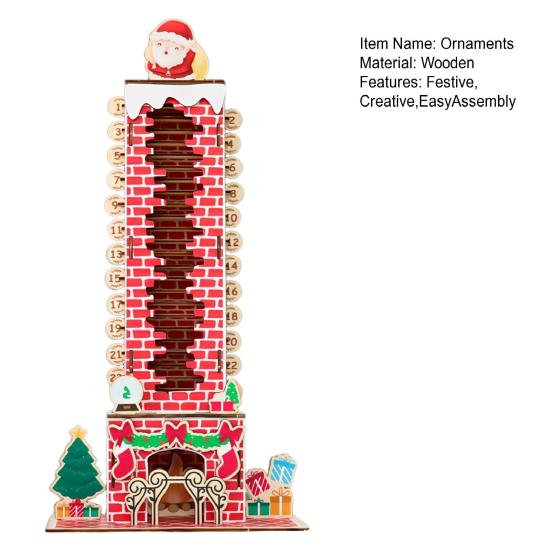 2026 Santa Adventní kalendář Snadná instalace Ozdoby Vánoční odpočítávací kalendář se Santy