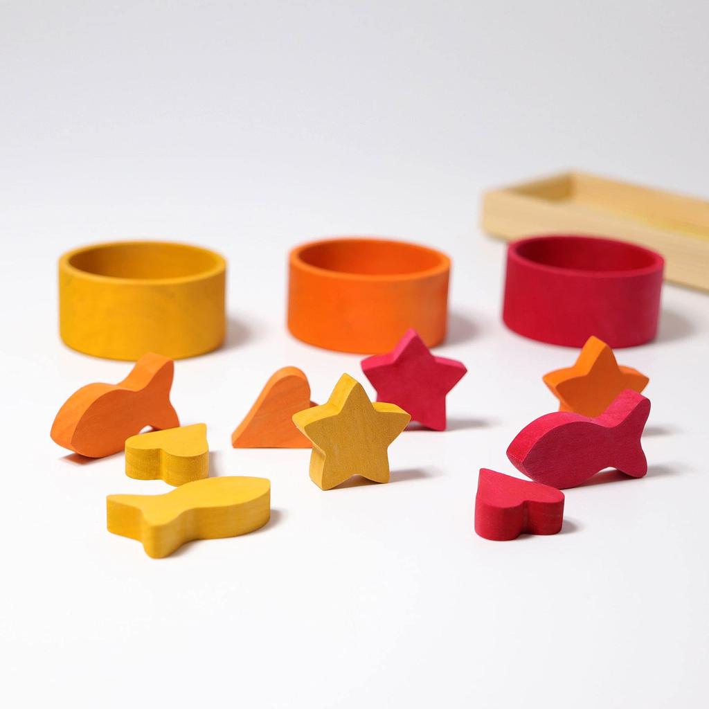 Educational Building Interior Pretend Sorting SH42125 Grimm's GRIMM'S Toy, Blocks, Decor, Play, Game, Rainbow,