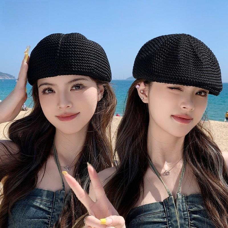 Classic Womens Beret Hat With Sun Protection For Spring Summer Casual Fashion