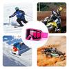 Enclosed Wind Glasses with Broad Lens and Head Band to Help Cover the Eye Area from Wind and Suspended Outdoor Dust