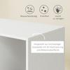 Guardaroba su Ruote, Appendiabiti Mobile, Armadio per Vestiti, Supporto per Vestiti a Rotelle, 80 x 40 x 128 cm, Bianco