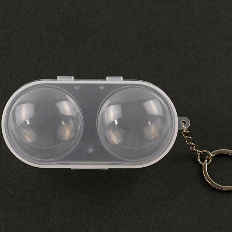 Tischtennisball Schutzhülle Hartplastik Bruchsicher Transparent Abdeckung Kompakt Tragbar Haken