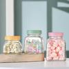 Macaron Color Series Glass Storage Jar - Sealed Container for Candy, Dried Fruit, Honey