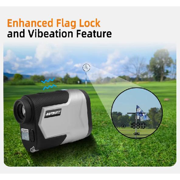 1200m USB Type-C Rechargeable Golf Laser Rangefinder with Slope Adjusted Flag-Lock Vibration Distance Meter