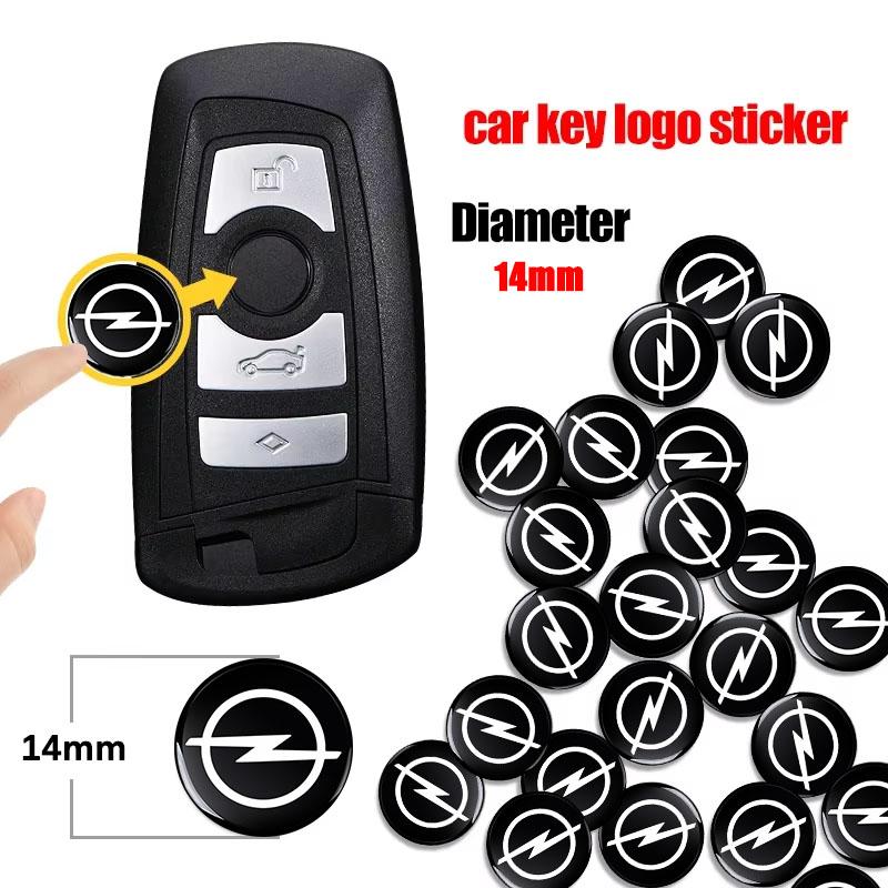 2/5/10 Stück 14mm Auto Schlüssel Emblem Aufkleber Auto Kontrollschlüssel Logo Zubehör Für Opel Insignia Astra Antara Meriva Zafira H G Corsa