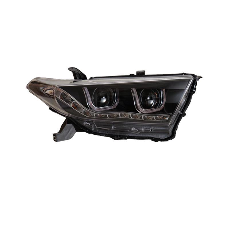 LED Projector Xenon Headlight Assembly for 12-14 Toyota Highlander with DRL and Flowing Light