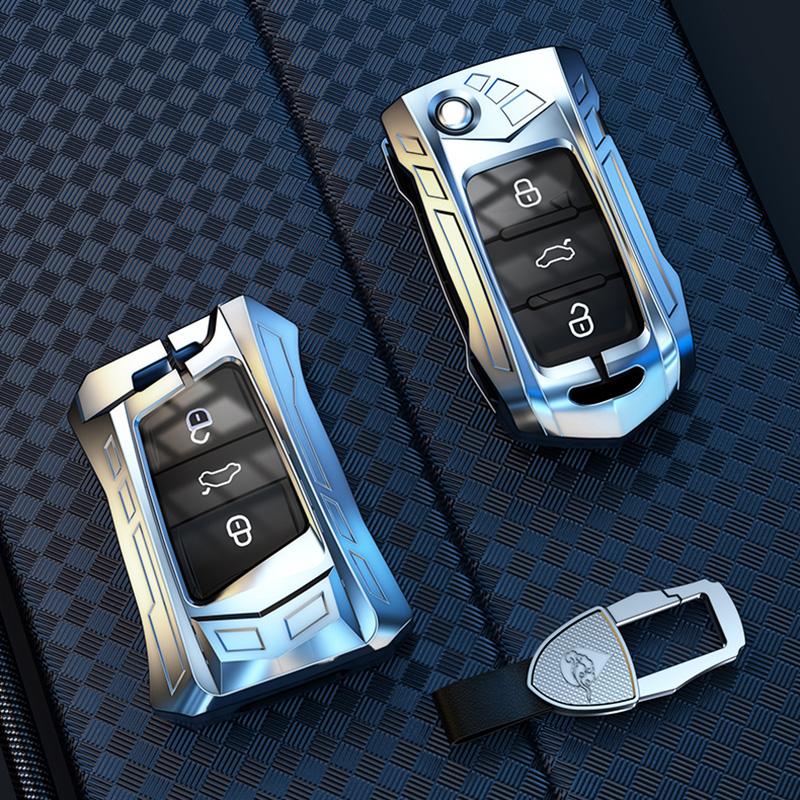 Zinc Alloy Car Key Case Tpu Cover For Vw Volkwagen Polo Bora Tiguan Passat Golf 6 Lavida Scirocco Protect Shell Accessories