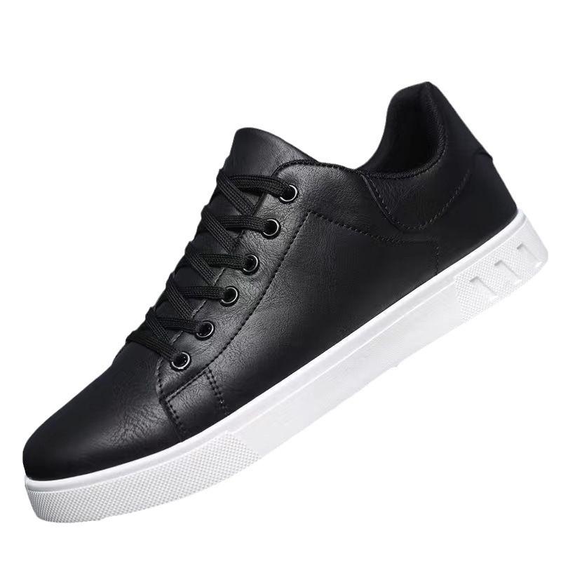Board Shoes Men's Summer Men's Shoes Hundred Casual Shoes Men's Black Leather Shoes Large Size Tide Shoes