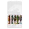 5 pièces 15g 9.5cm Leurre de Pêche Multi-Articulé Portable Segmenté Swimbait Réaliste pour Eau Douce Eau Salée