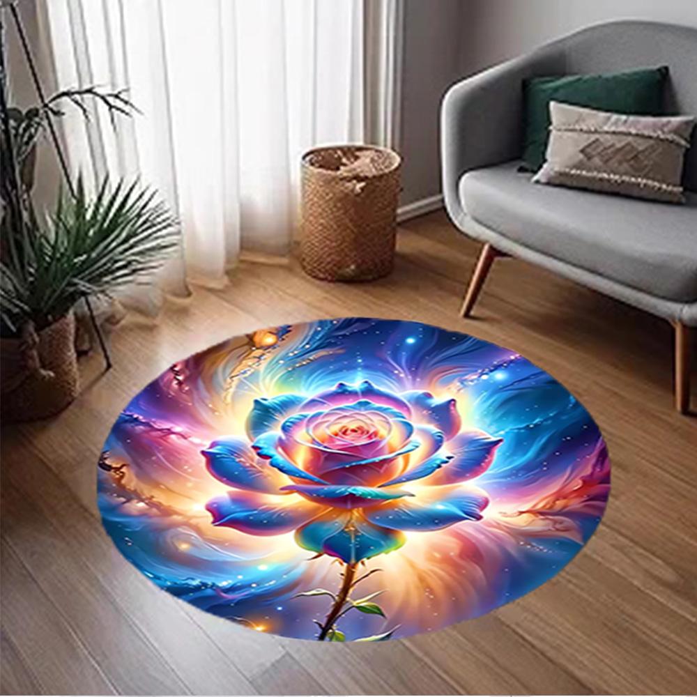 1pc home carpet colorful tulip design rug non slip office decor gift living room bedroom