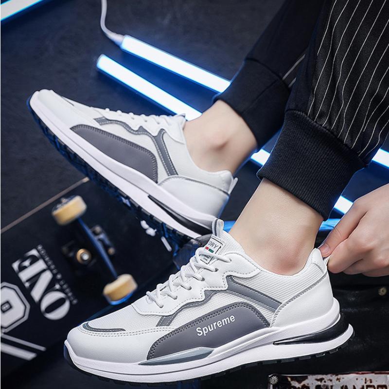 Fashion Men's Casual Sports Shoes 2024 Summer Comfortable Breathable Running Men Shoes Platform Lace Up Walking Sneakers Tenis Masculino