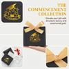 10Pcs Gilded Pattern Graduation Candy Box Black Graduation Gift Box  Party Supplies