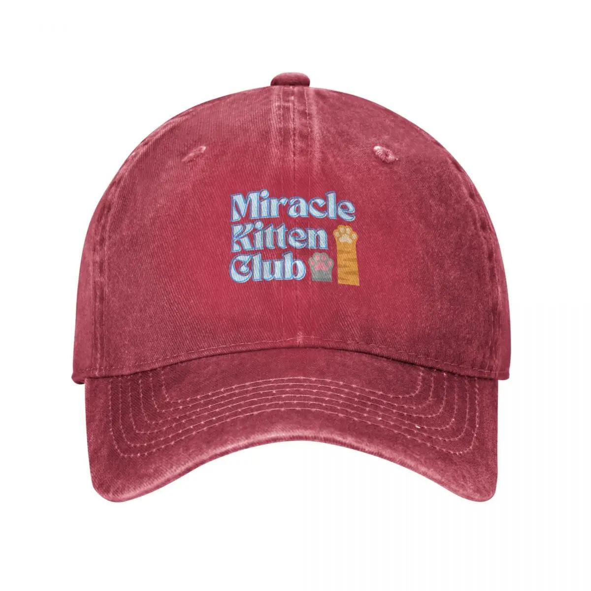 Miracle Kitten Club Logo Baseball Cap Unisexs big size hat New In Hat Sun Hat For Children Sun Cap Women Caps Unisexs