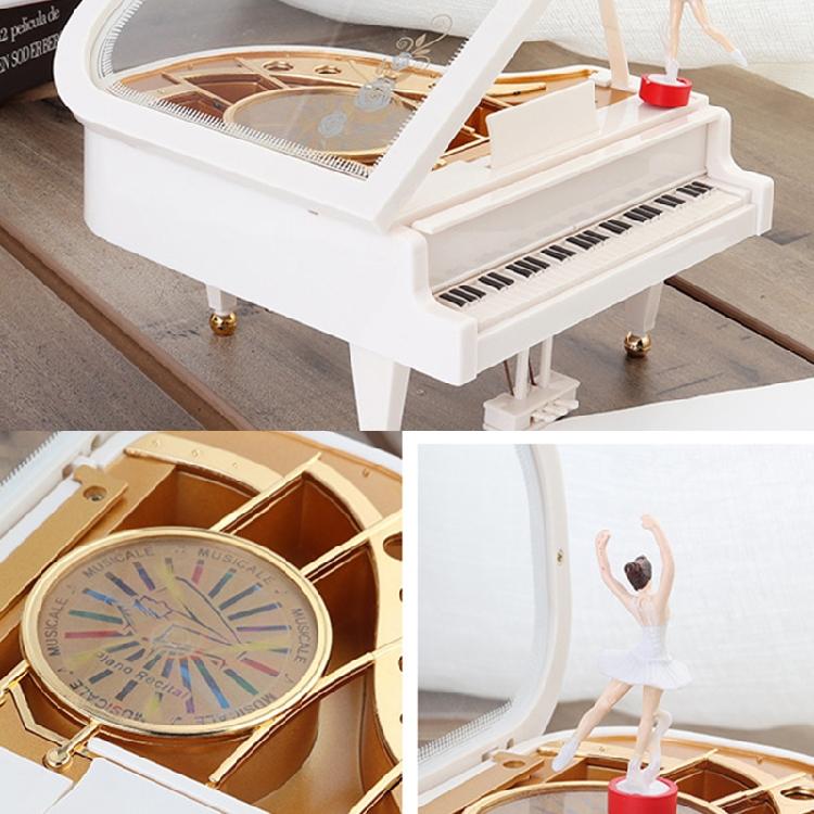 Retro Classic Dancer Ballerina Piano Clockwork Hand Crank Xmas Valentine Gift