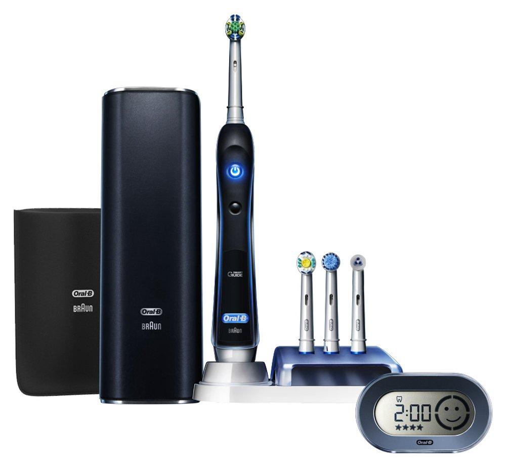 

Braun Electric D345456X Oral-B Toothbrush, Platinum/Black, 7000, чёрный