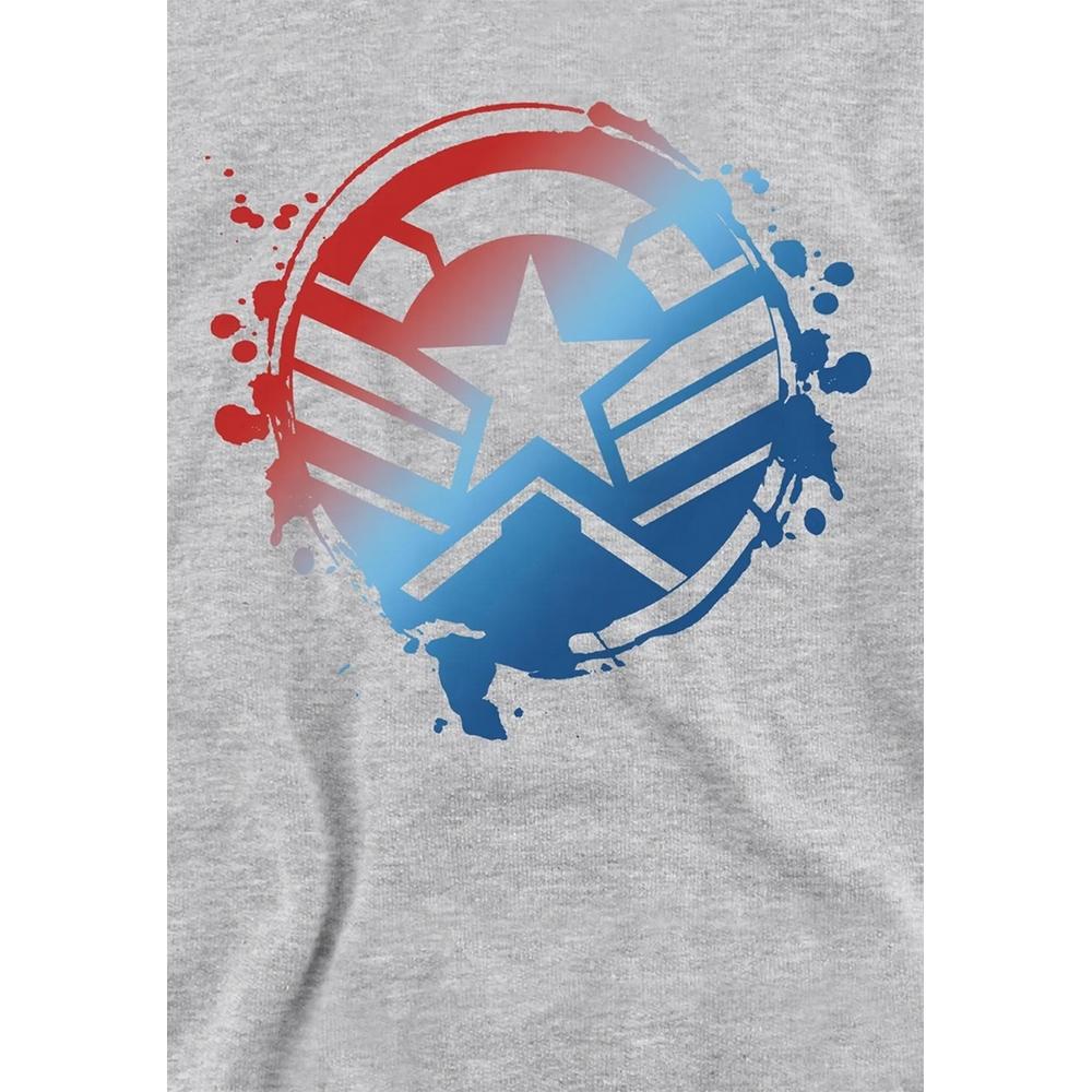 Captain America Childrens/Kids Gradient Shield Heather Pull Over Hoodie
