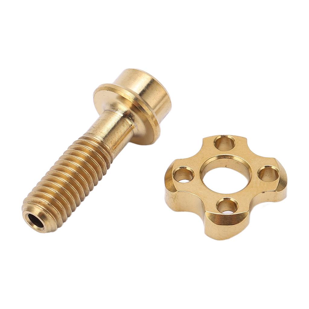 RISK Bike Front Derailleur Screw Gasket Kit Hollow Titanium Alloy Folding Bicycle Derailleur Screw Accessory Gold