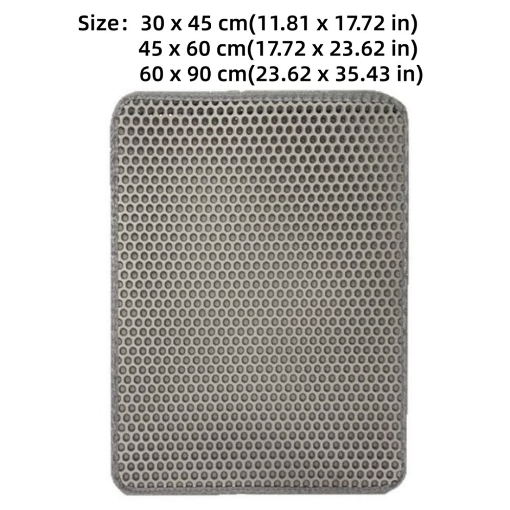 EVA Cat Litter Mat Double Layer Litter Box Filter Pad New Pet Litter Box Pad  Pet Supplies