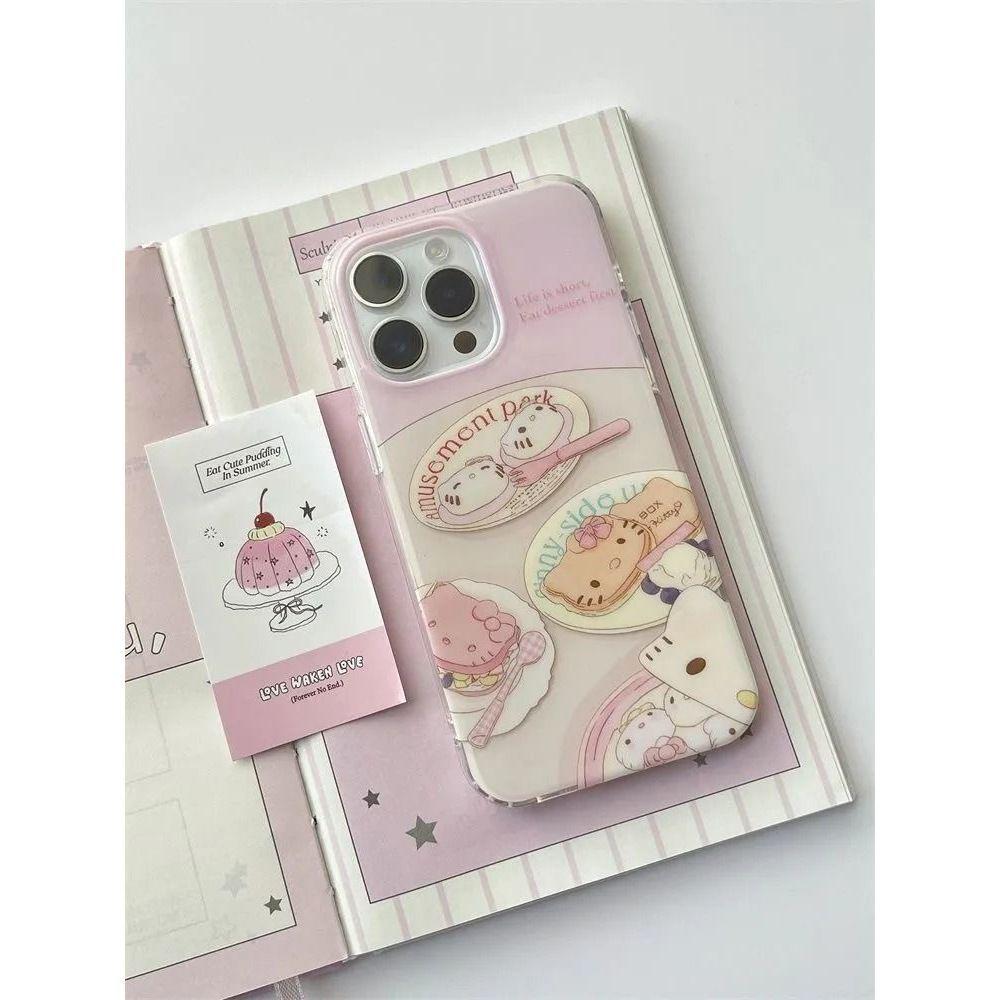 

Taiyaki KT Cat Phone Case for iPhone 13/15/16/17 Pro Max - Anti-Fall Protection iPhone 17 Pro Max