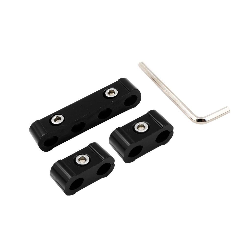 

3pcs Cable Management Spark Plug Wire Dividers Three Dividers Wire Separator Auto Decoration чёрный