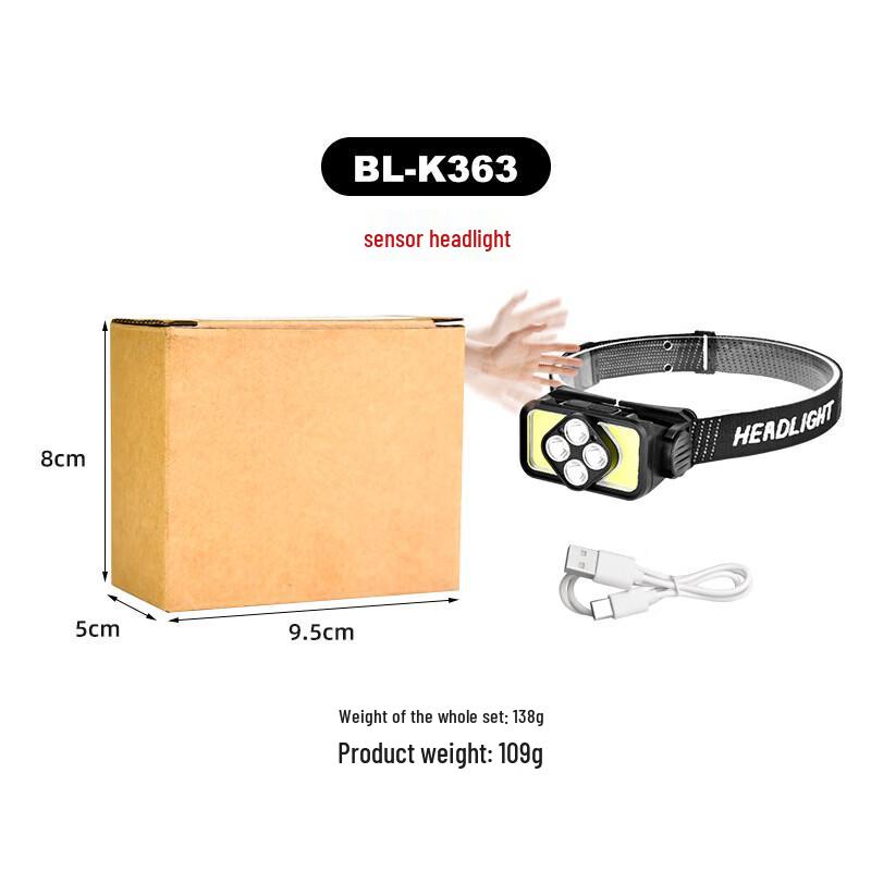 

NuFeng COB LED Sensor Headlamp BL-K363