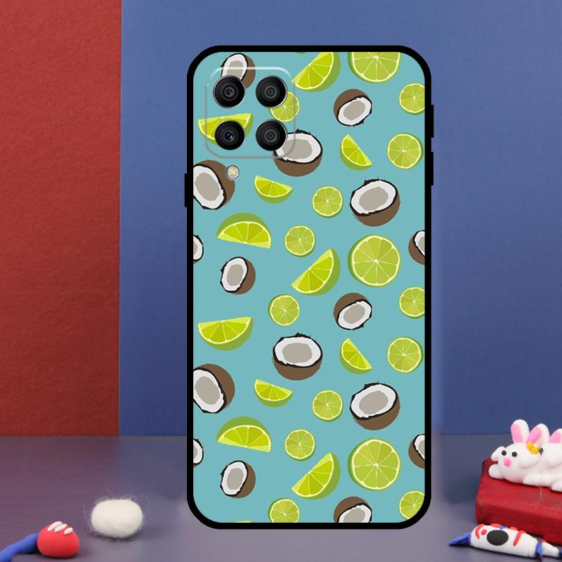 Summer Fruit Coconut For Samsung Galaxy M31 M51 M33 M13 M23 M53 M15 M55 M14 M34 M54 M20 M30s M32 M52 Phone Case
