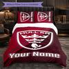 Hull KR Customized Name Text Bedding Set, 1 Duvet Cover & 2 Pillowcases Personalized Bedroom Gift