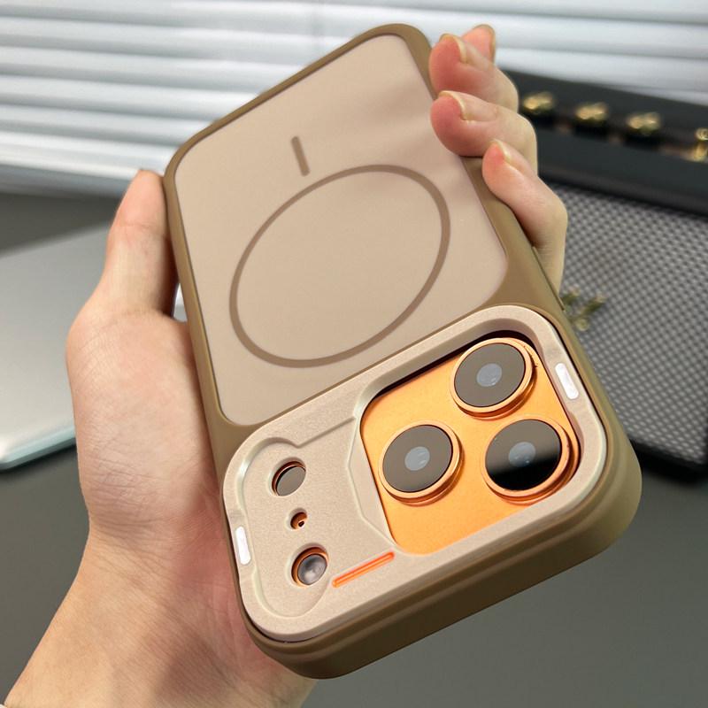 

Mecha Style Magnetic Ring Case for iPhone 17 Pro Max, Contrasting Colors, Drop-Proof Protection iPhone 17 Air