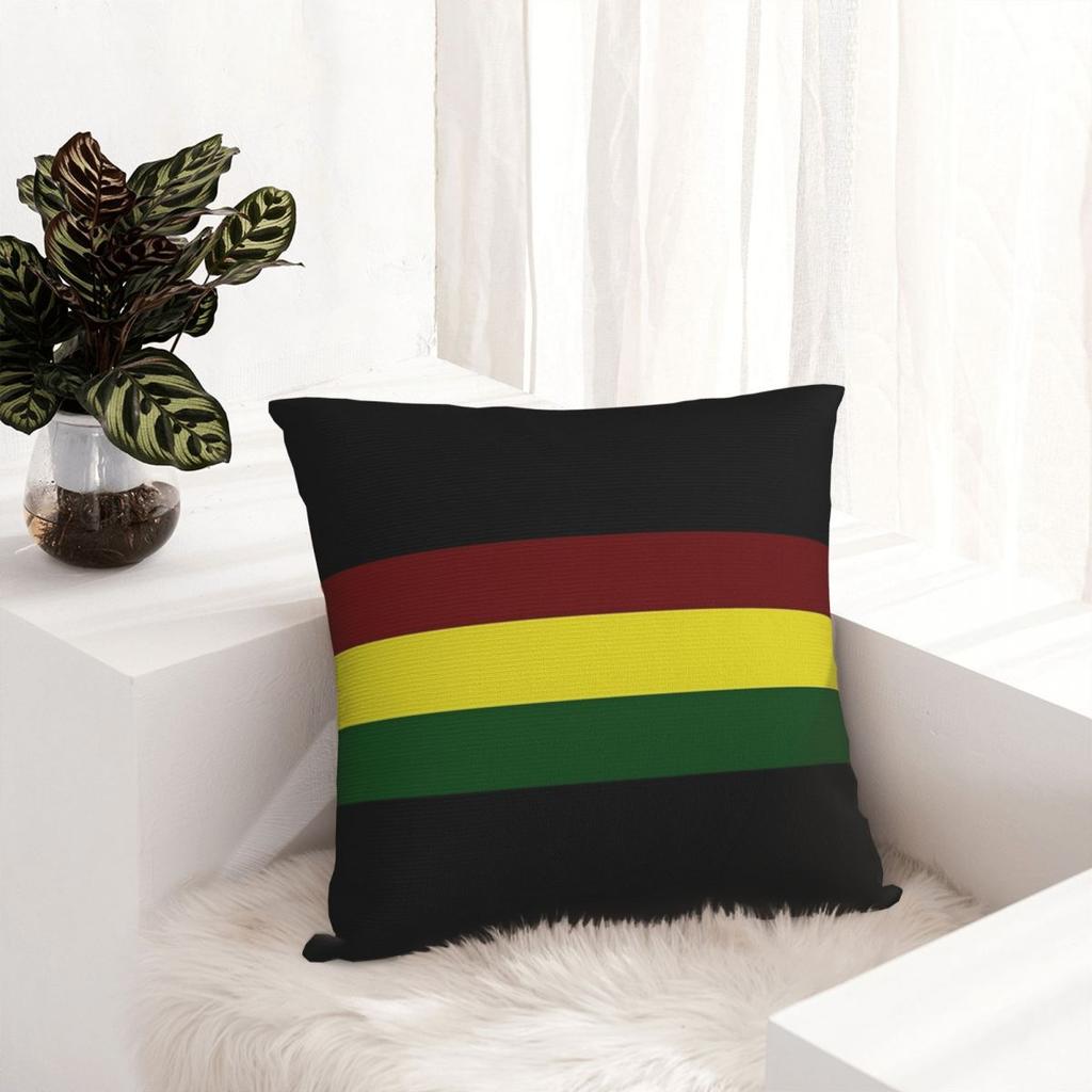 Federa Cuscino Quadrata Bandiera Rasta Strisce Rasta Copricuscino Federa Cuscino Copricuscino da Divano per Casa Salotto