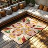Elegant Persian Carpet Pattern Area Rug Non Slip Doormat Indoor Outdoor Floor Mat Home Decor Living Room Bedroom Entrance Mat