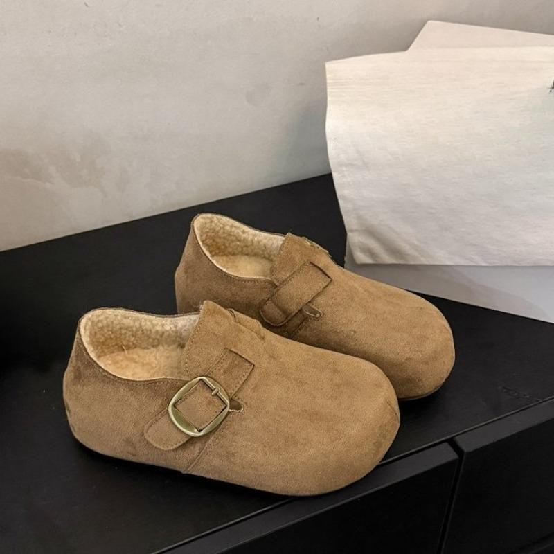 All-inclusive Thick-soled Women's Shoes, New Autumn and Winter Shoes, Fleece Cotton Shoes